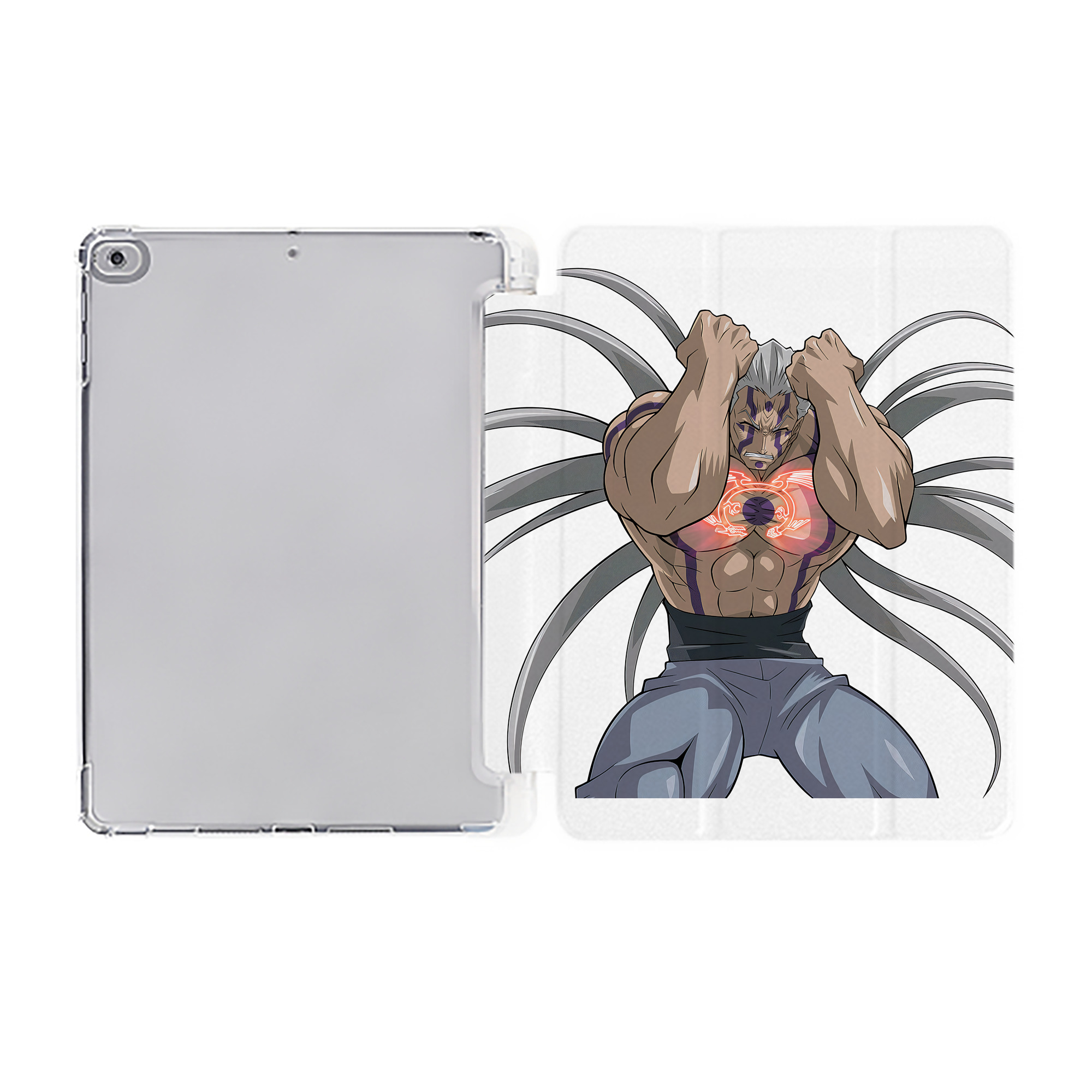 （画像用） 遊☆戯☆王 Yu-Gi-Oh! IPad ケース ペン収納付き 三つ折りスタンド PUレザー×シリコン 対応機種9.5/10.5/10.9インチ